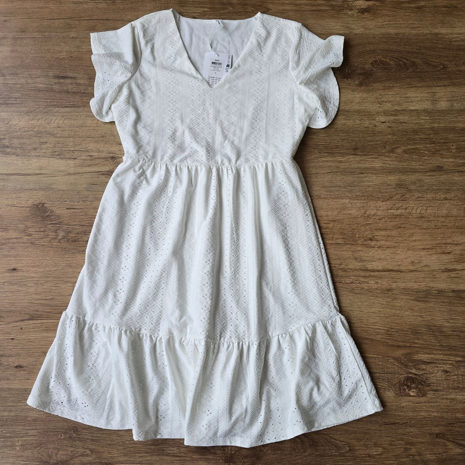 Witte zomerjurk maat M, Kleding | Dames, Maat 38/40 (M), Wit, Nieuw, Ophalen of Verzenden
