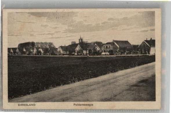 Dirksland Poldersweegje  st 1926, Verzenden, 1920 tot 1940, Gelopen, Zuid-Holland