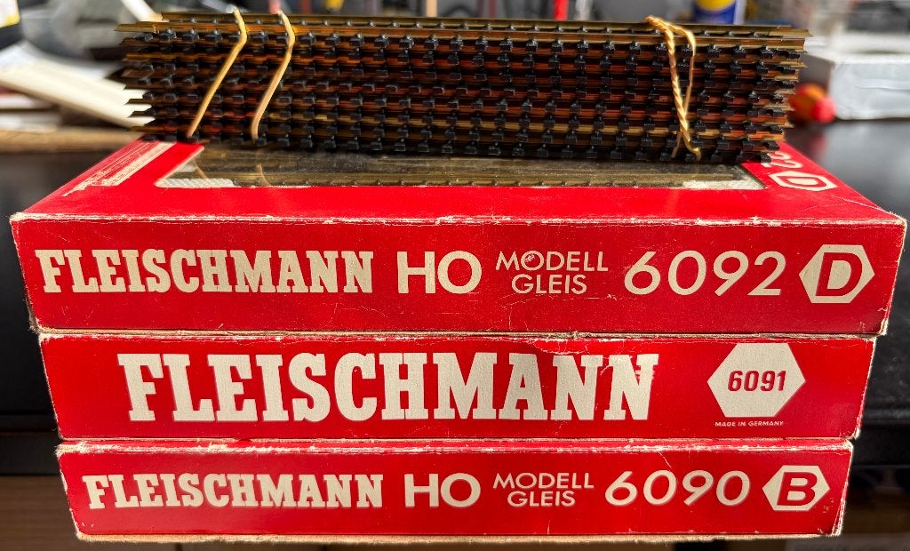 Fleischmann H0 6090, 6091, 6092 modelrails-sets en 6001 los., Hobby en Vrije tijd, Modeltreinen | H0, Gelijkstroom, Fleischmann