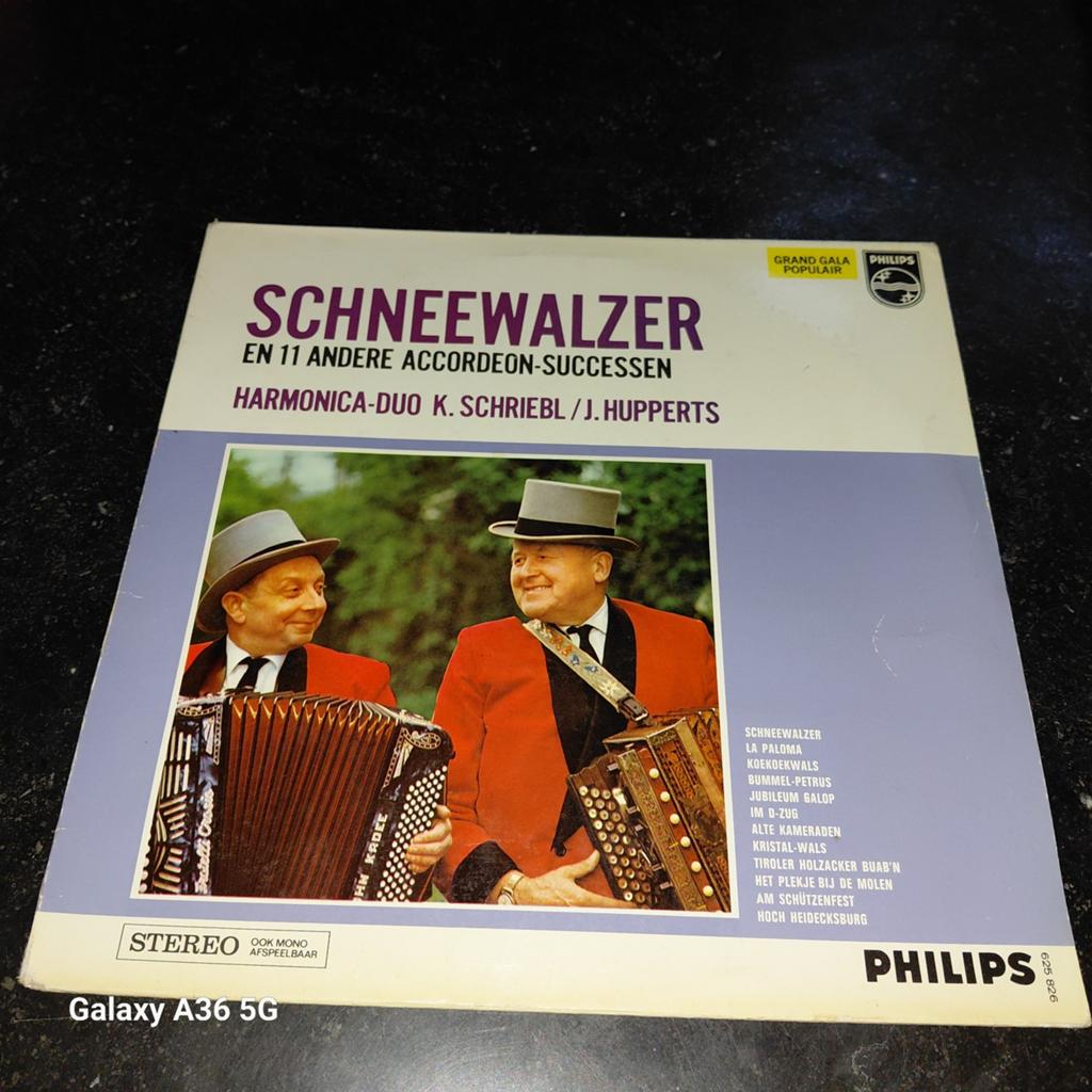 Schneewalzer - Harmonica-duo K. Schriebl/J. Hupperts LP, Cd's en Dvd's, Vinyl | Overige Vinyl, Gebruikt, Fotohoes, 1960 - 1969