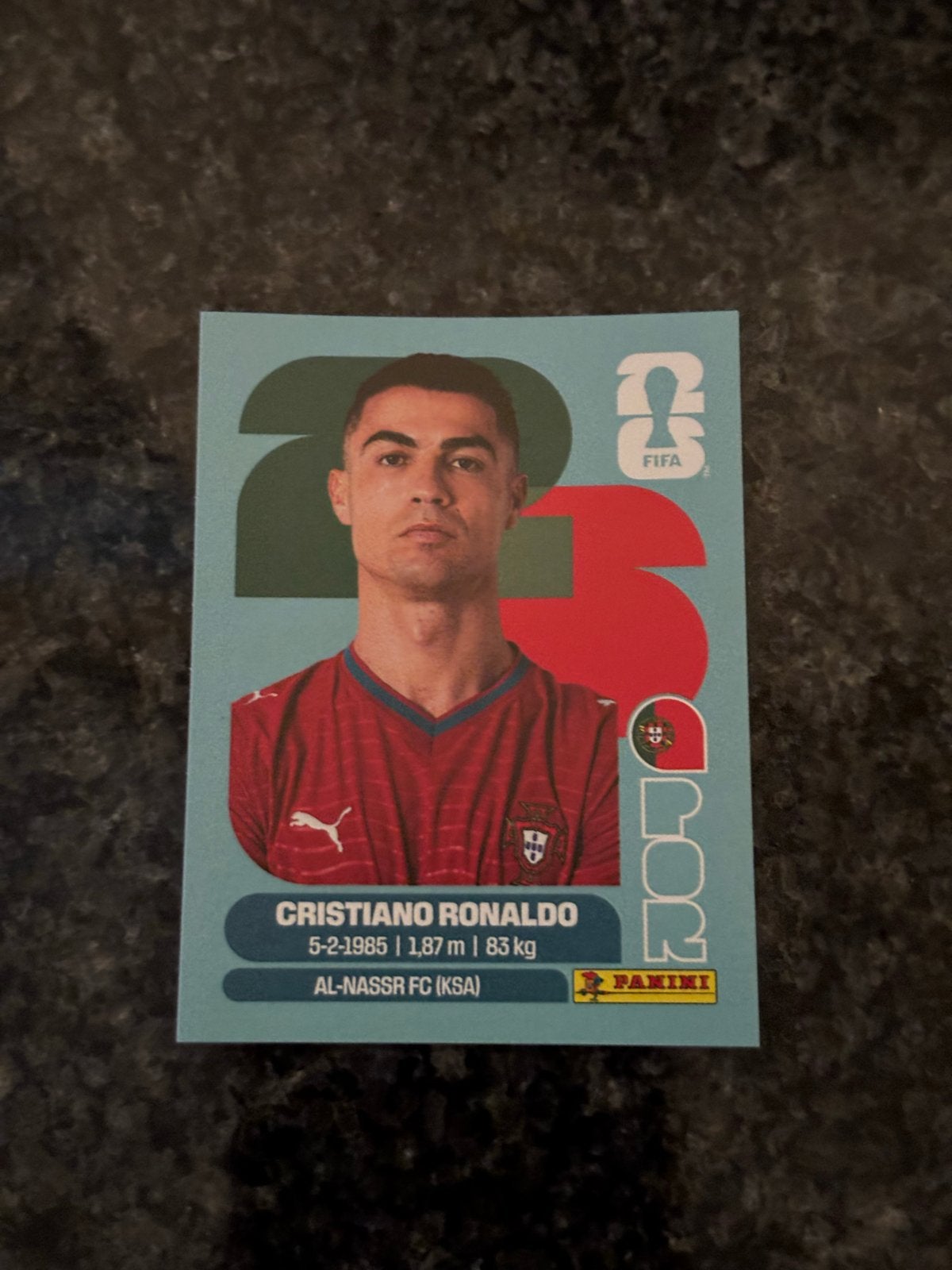 Cristiano Ronaldo Panini FIFA World Cup 2026 Plaatje, Verzenden, Zo goed als nieuw, Plaatje