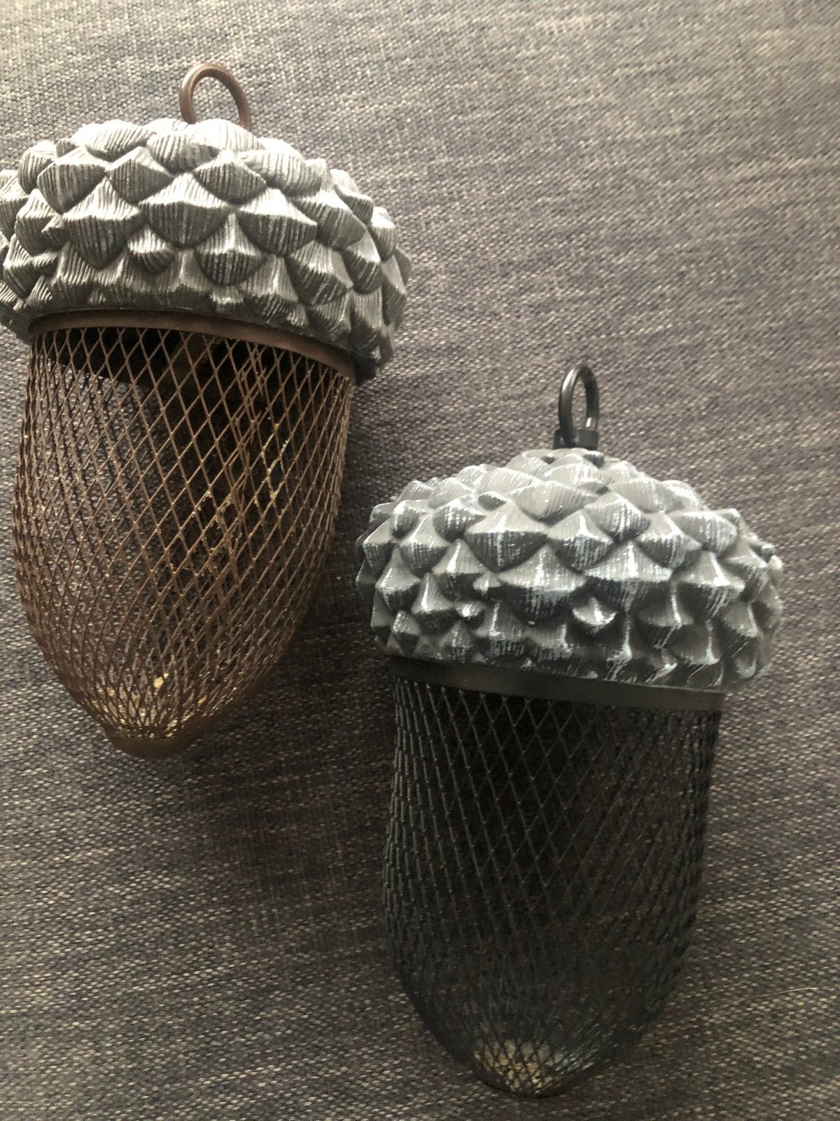 2 eikel vogelvoederhangers, Ophalen of Verzenden, Gebruikt