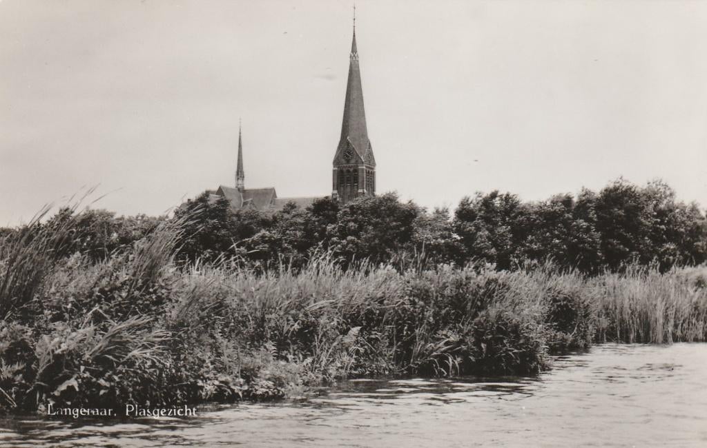 LANGERAAR Plasgezicht, Verzenden, 1960 tot 1980, Ongelopen, Zuid-Holland