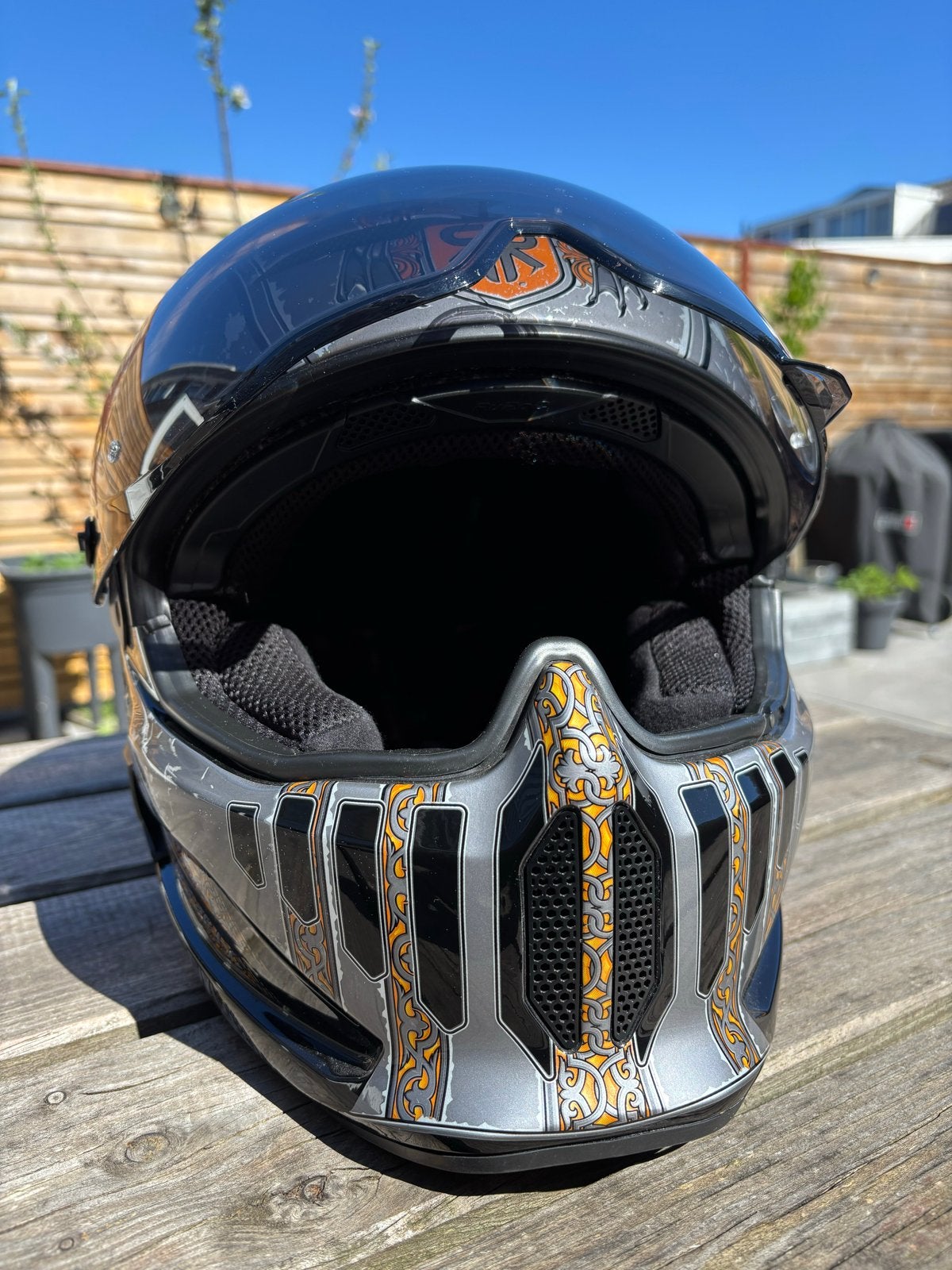 Ruroc Atlas Invicta, Motoren, Ophalen of Verzenden, Tweedehands, Integraalhelm, Overige merken