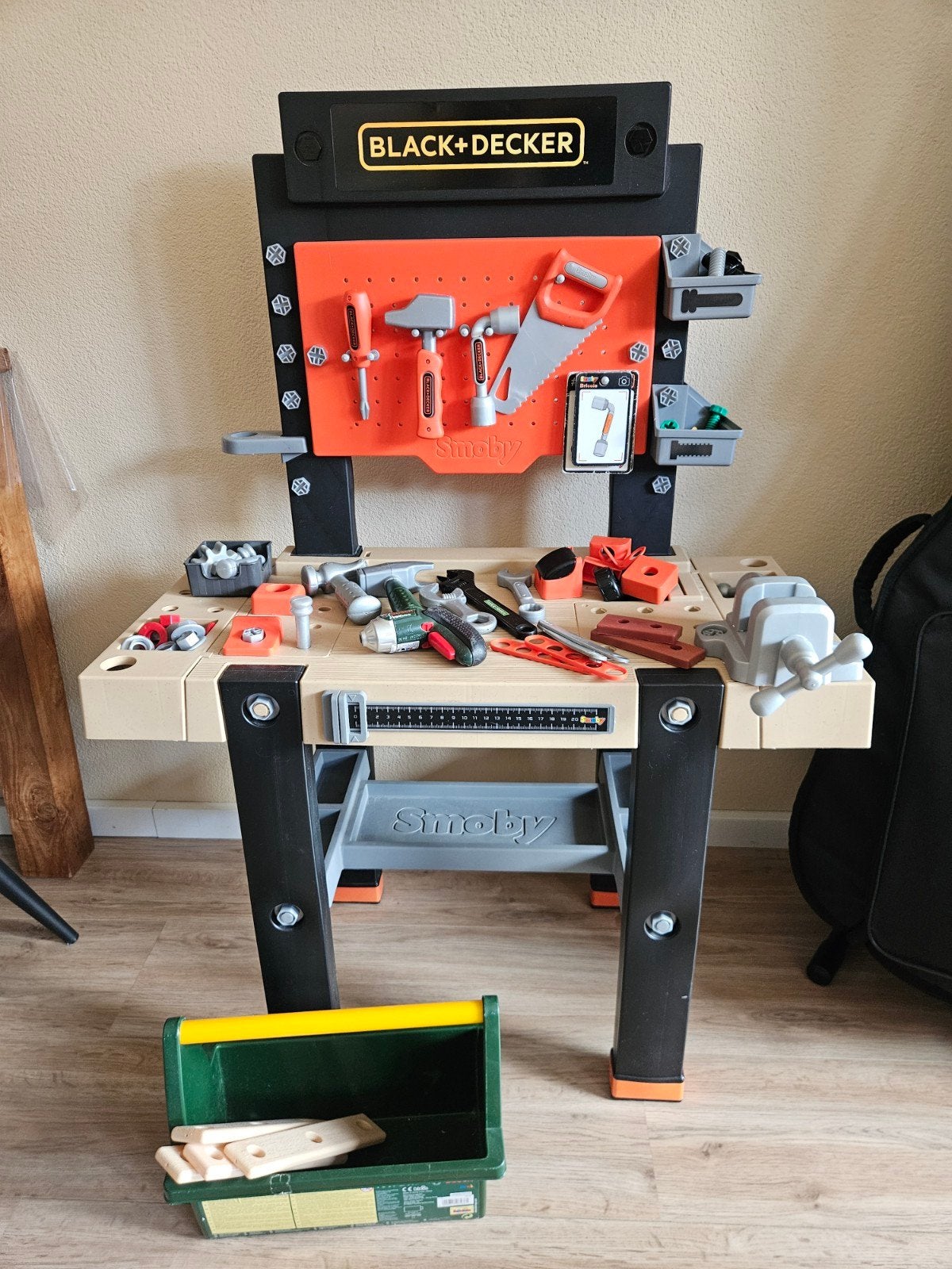 Black + Decker Smoby Werkbank met Gereedschap, Ophalen, Jongen of Meisje