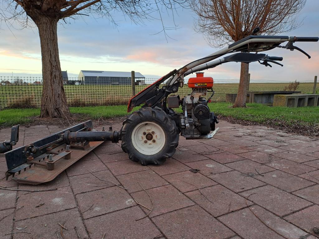 Reform werktuigendrager met maaibalk en schudeg, Tuin en Terras, Ophalen, Gebruikt, Balkmaaier, Benzine-grasmaaier