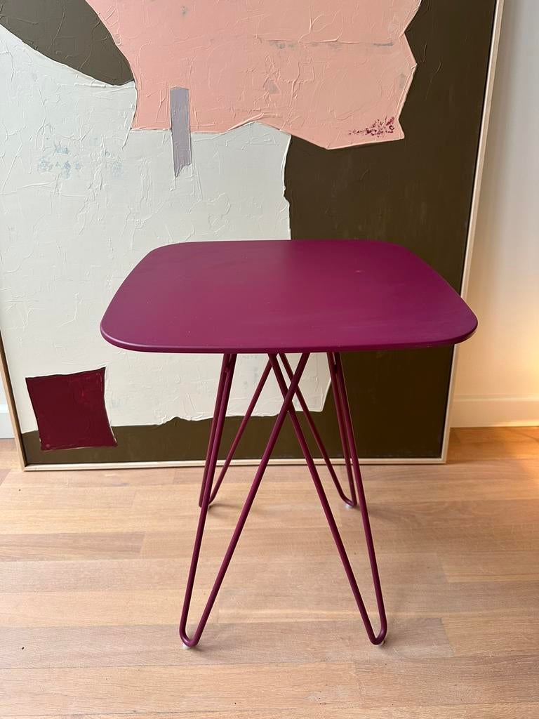 Leolux Cimber bijzettafel, Ophalen, Gebruikt, Minder dan 55 cm, 45 tot 60 cm