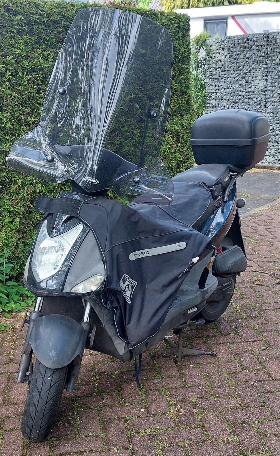 Kymco Agility Bromscooter met Beenkleed en Windscherm, Ophalen, Gebruikt, Maximaal 45 km/u, Agility
