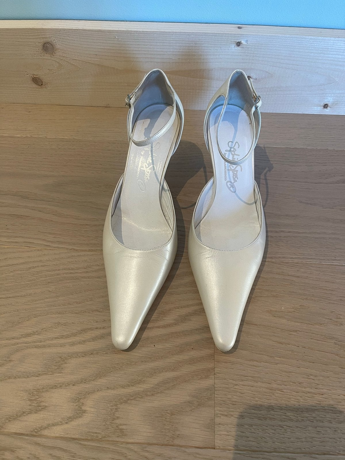 Sophie Sposa by Francesco Italiaanse leren schoenen, Verzenden, Zo goed als nieuw, Wit, Schoenen met hoge hakken