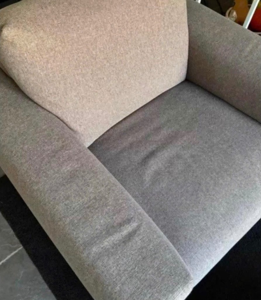 Retro fauteuil stoel. Taupe bruin/grijs., Huis en Inrichting, Ophalen, Zo goed als nieuw, 75 tot 100 cm, 50 tot 75 cm