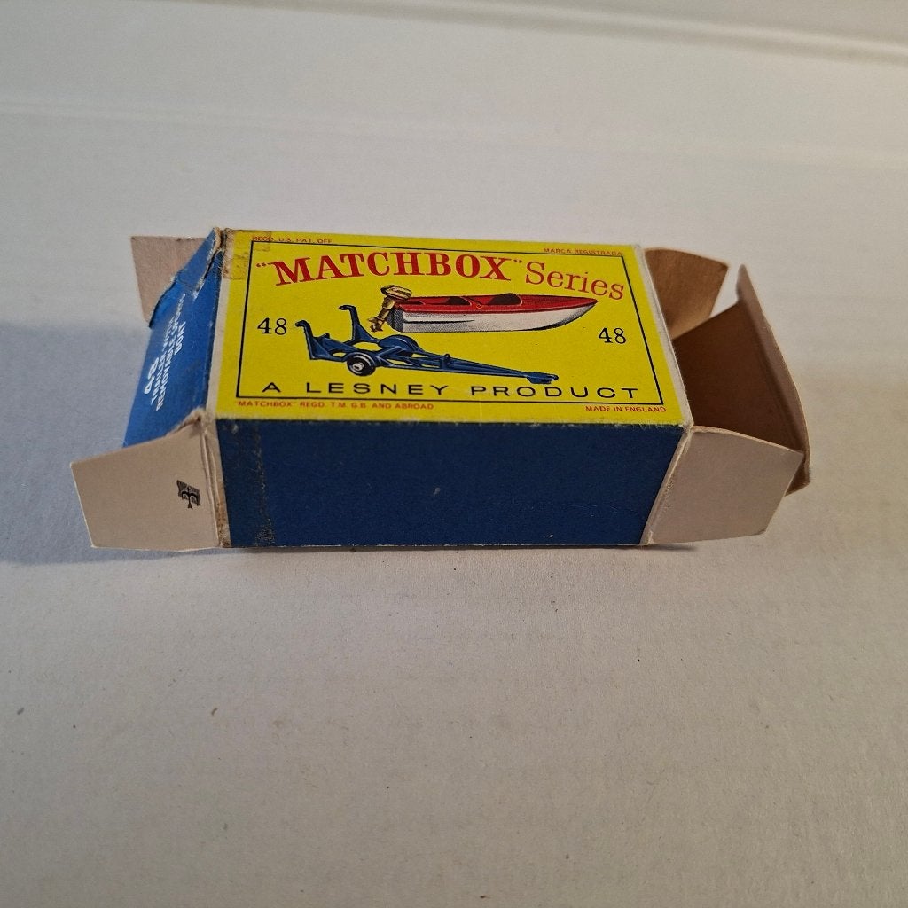 Matchbox lesney # 48  B empty box sports boat, Verzenden, Gebruikt, Bus of Vrachtwagen