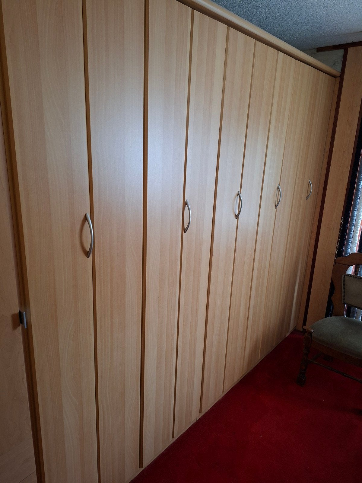 Kledingkast set: Grote en kleine kast (220cm & 150cm breed), Ophalen, Met deur(en), Gebruikt, 200 cm of meer