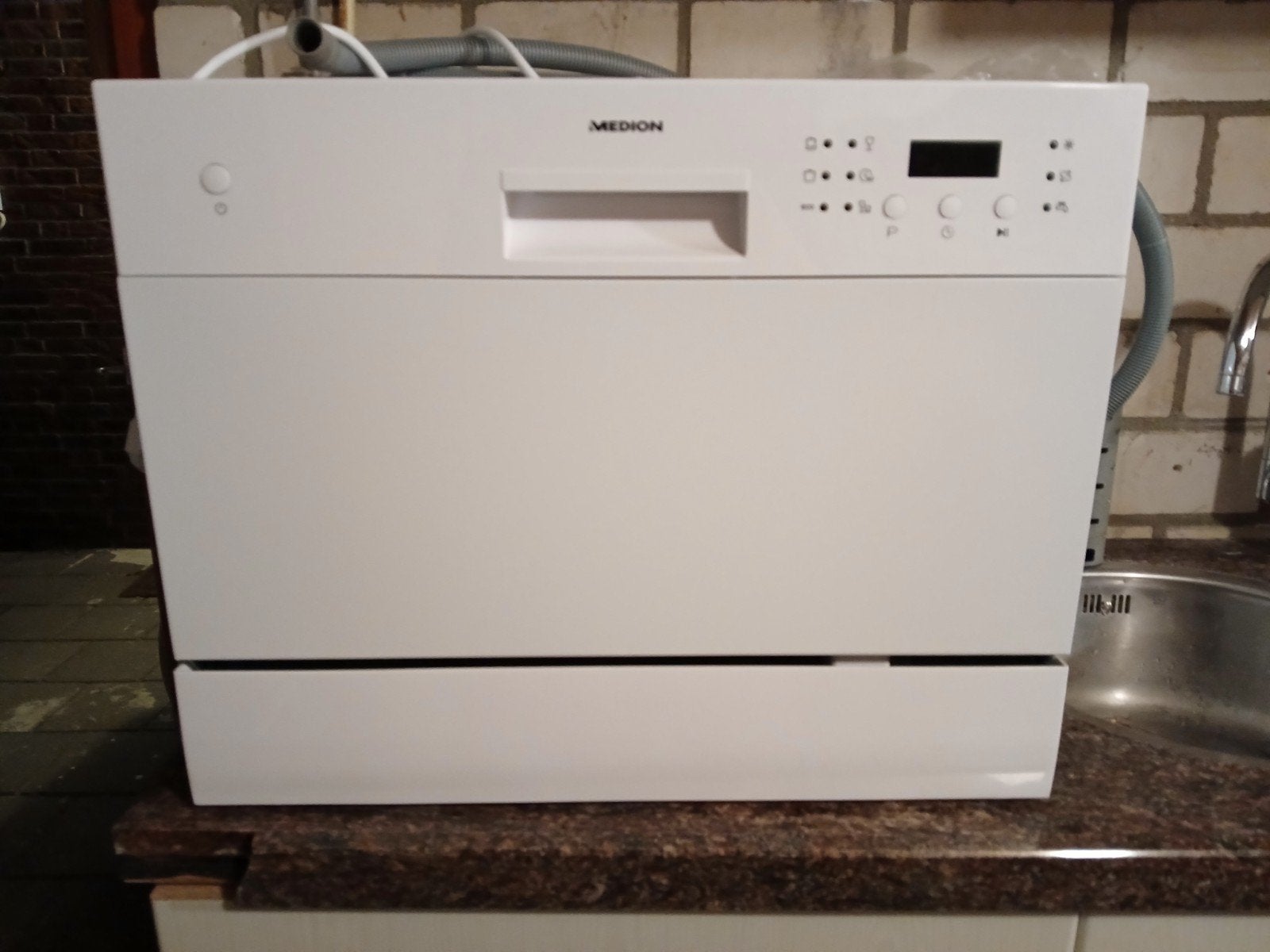 Medion MD 16998 Compacte Vaatwasser, Ophalen, Gebruikt, Minder dan 10 liter, Energieklasse A of zuiniger