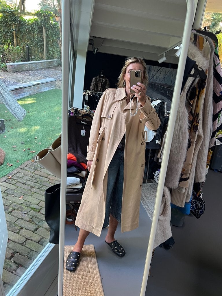 DENHAM trenchcoat XS €75 SALE  nieuw- TIEN concepts op Insta, Kleding | Dames, TIEN concepts, -, Beige, -