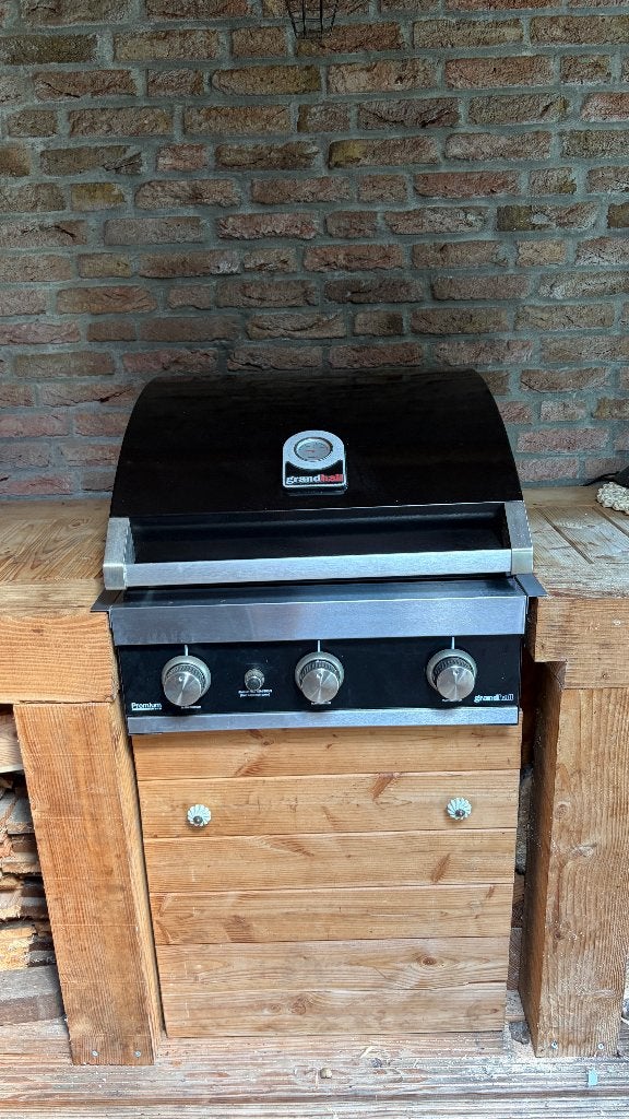 GrandHall Premium GT3-V gasbarbecue (inbouw), Ophalen, Gebruikt, Grand Hall