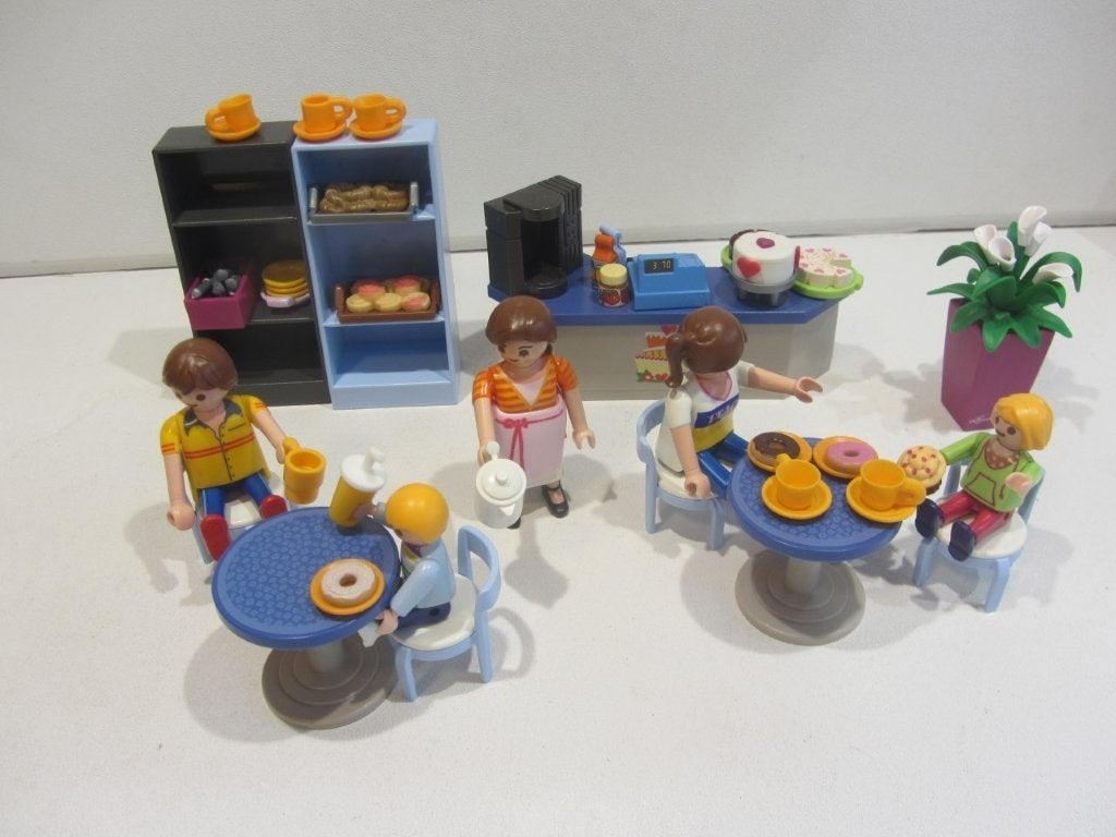 Playmobil  koffiehuis lunchroom, Ophalen of Verzenden, Gebruikt, Complete set