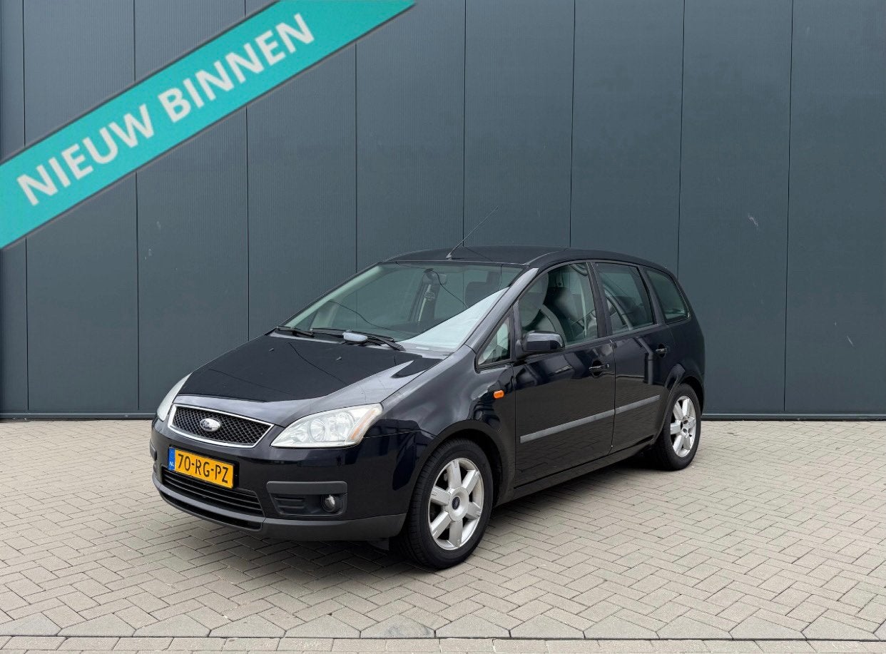 Ford Focus C-Max 1.8 | NIEUWE APK | AIRCO | CRUISE | NAP |, Auto's, Voorwielaandrijving, 125 pk, 4 cilinders, Zwart