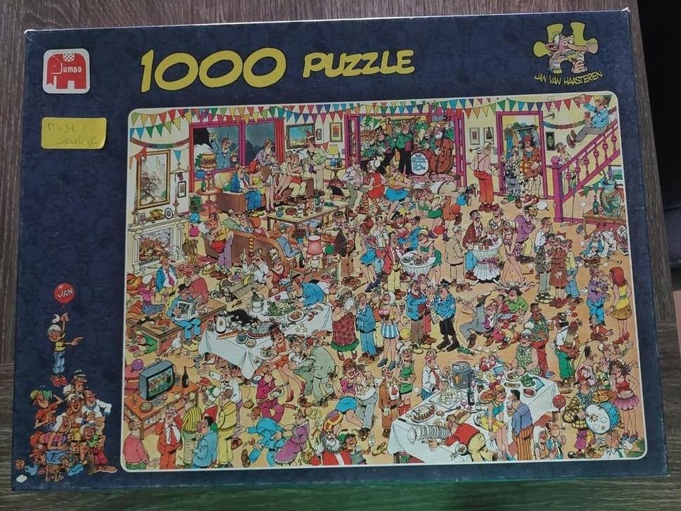 Jan van haasteren puzzels met missend stukje, Ophalen, 500 t/m 1500 stukjes, Gebruikt