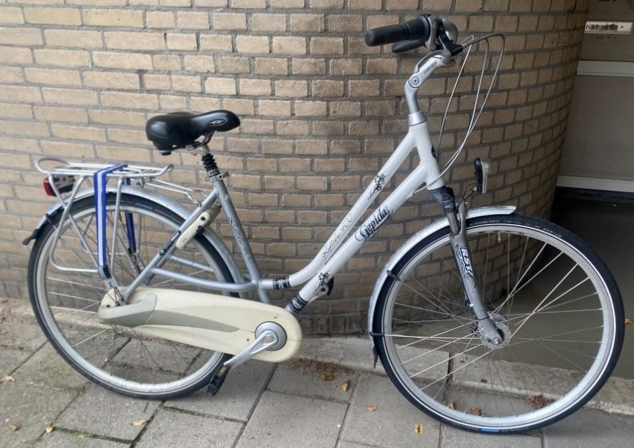 Nette dames/Meisjes fiets , merk Gepida reptila wit, Ophalen, Zo goed als nieuw, Overige merken, Versnellingen