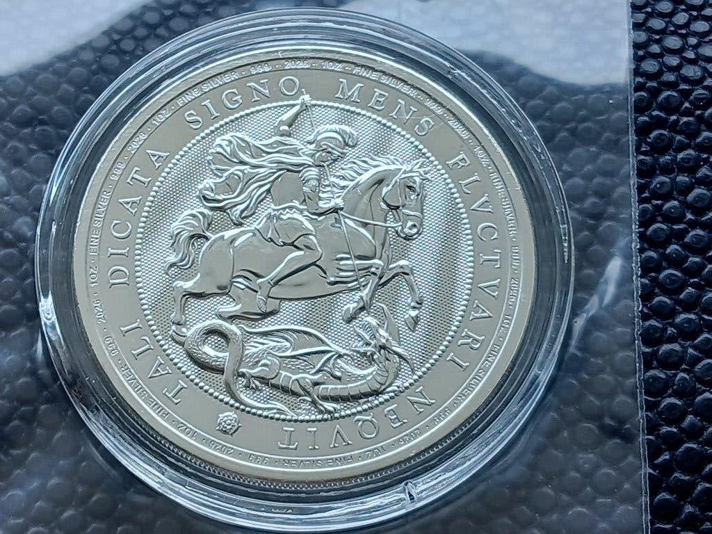 2026 St Michael Archangel & Dragon - 1 oz zilver BU, Ophalen of Verzenden, Overige landen, Zilver