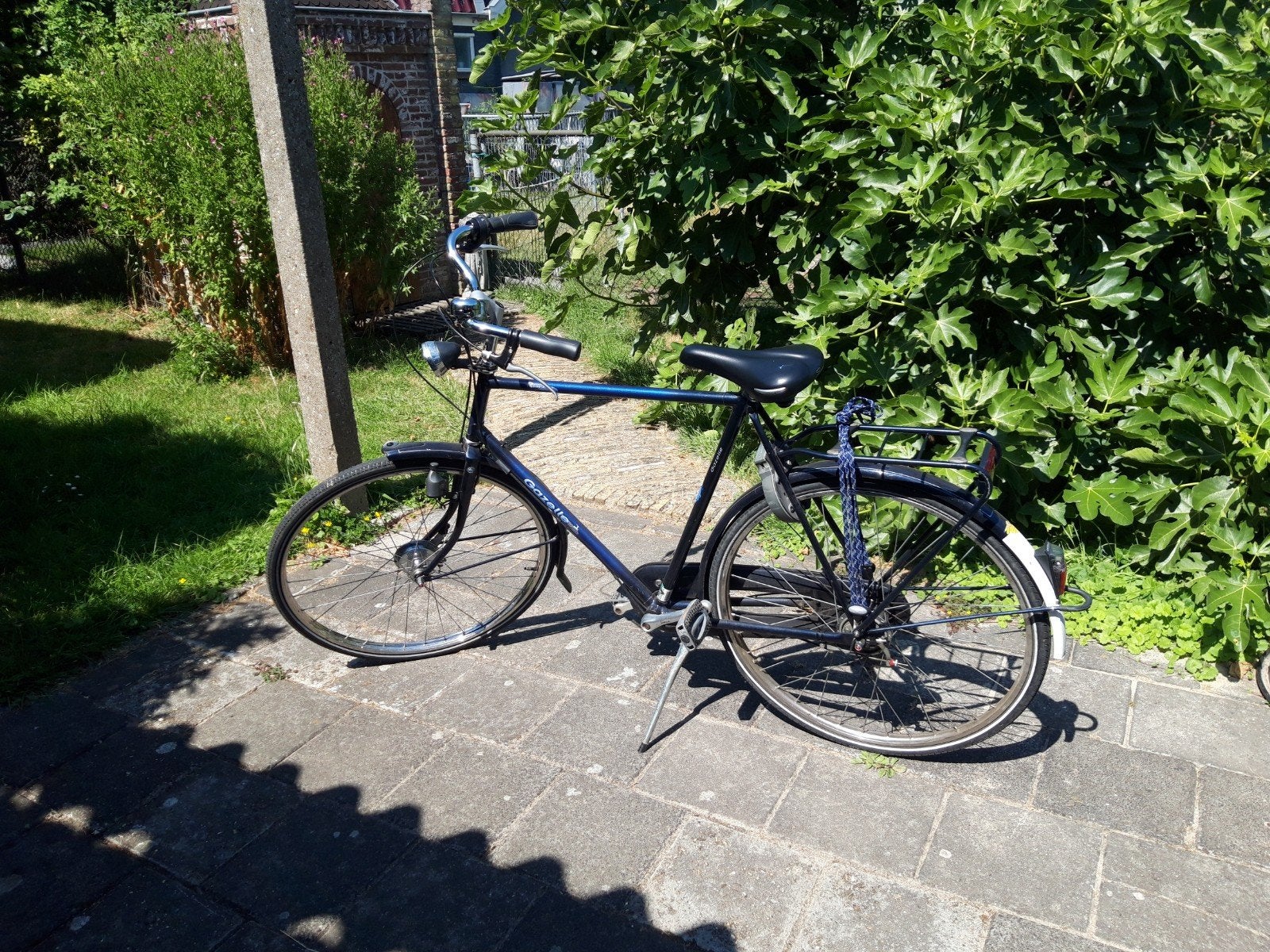 Gazelle Primeur herenfiets - Blauw, Ophalen, Gebruikt, Gazelle, Trommelrem