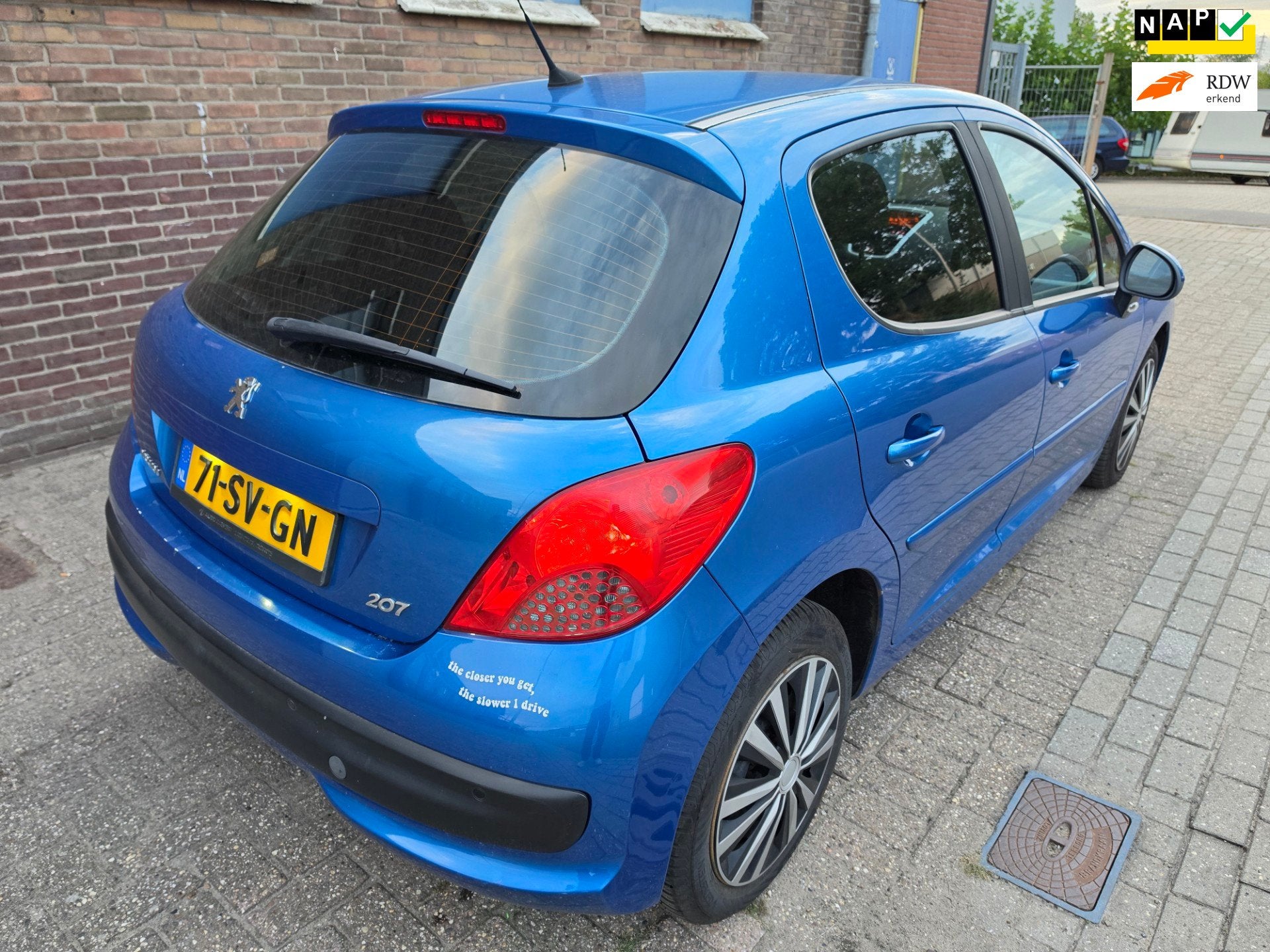 Peugeot 207 APK 11-6-2027 AIRCO 1.4-16V 1150,-, Voorwielaandrijving, Stof, 4 cilinders, Blauw