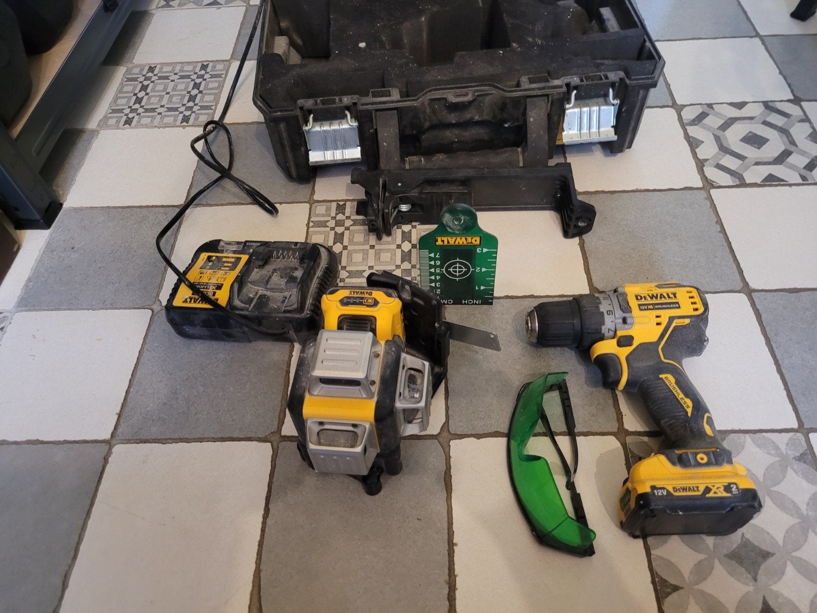 DeWalt 3d laser Set, Ophalen of Verzenden, Gebruikt, Accuboormachine, DeWalt