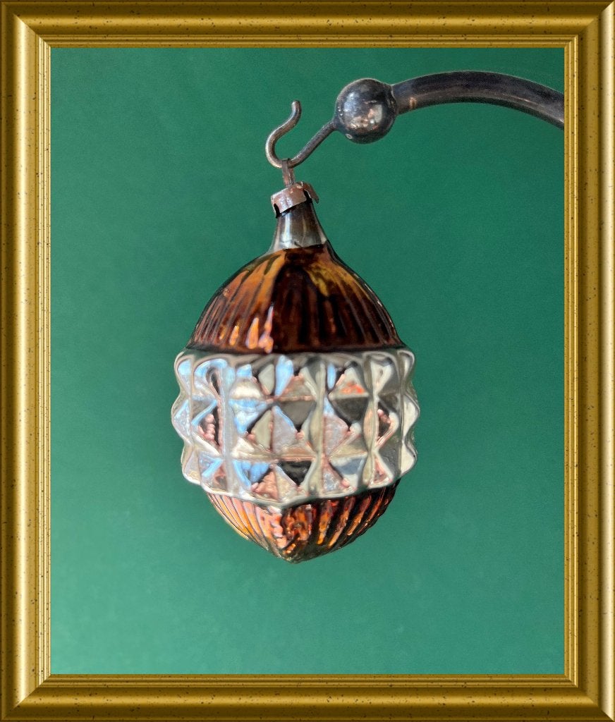 Oude glazen kerstbal (nr 28), Gebruikt, ., Ophalen of Verzenden, .