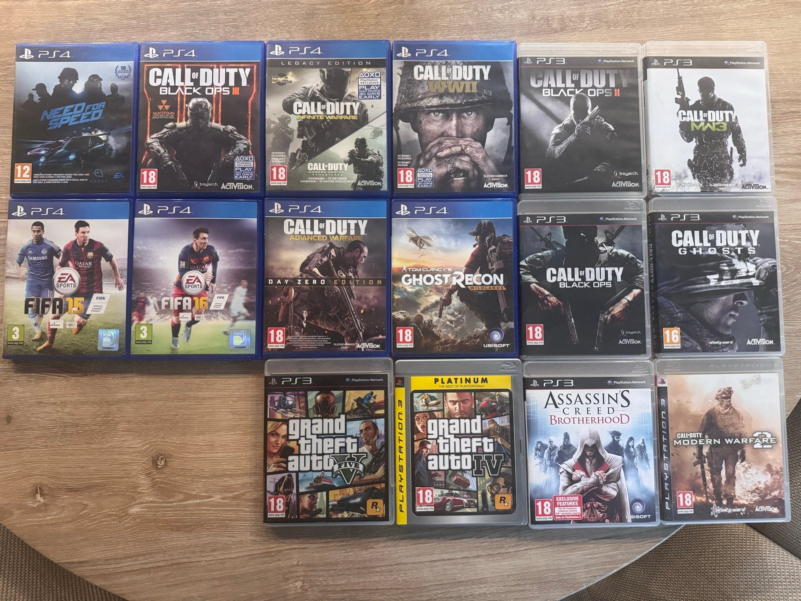PS3 & PS4 Games - Grote Collectie (16 stuks), Spelcomputers en Games, Gebruikt, Vanaf 18 jaar, Shooter, Eén computer