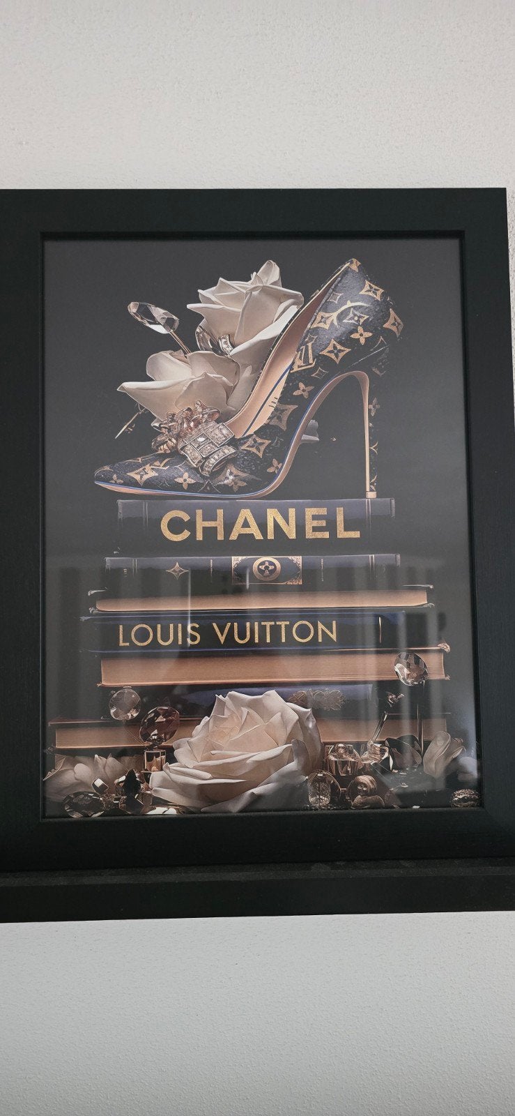 Schilderij Louis Vuitton Chanel - 35x45 cm, Ophalen of Verzenden, Overige materialen, Ingelijst, Overig onderwerp