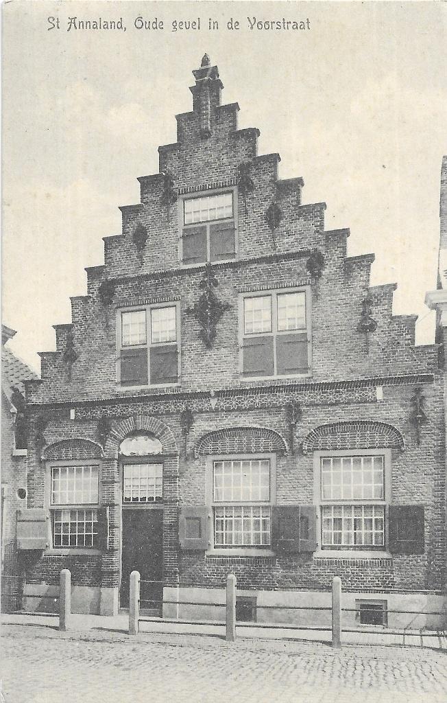 AK Sint-Annaland - Oude Gevel in de Voorstraat, Verzenden, Voor 1920, Ongelopen, Zuid-Holland