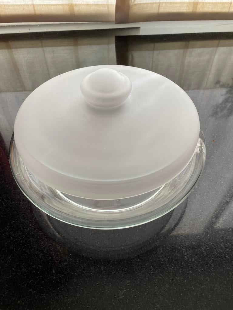Koekjesschaal van oma - Zo goed als nieuw, Ophalen, Schaal, Rond, Glas