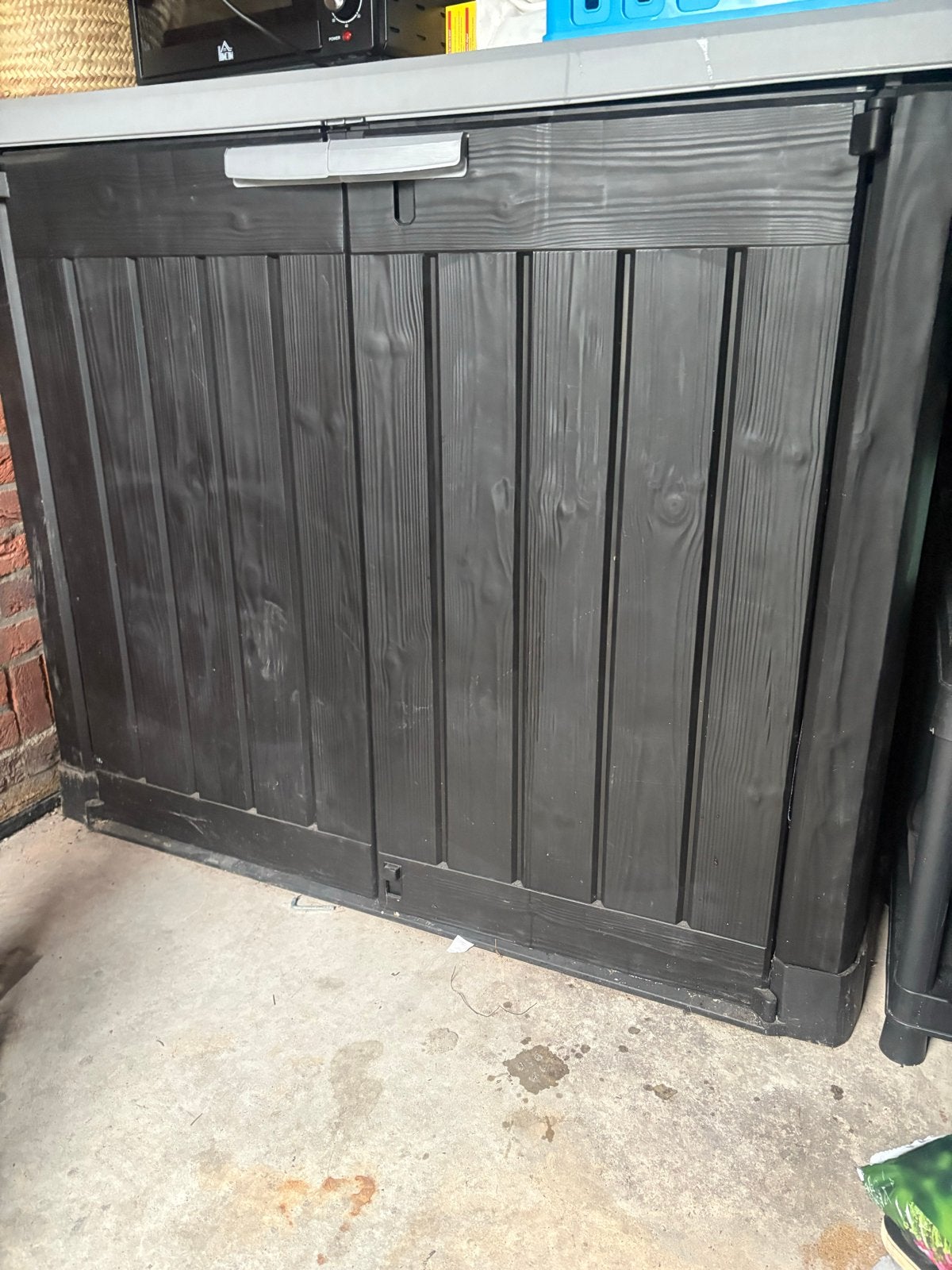 Kunststof opbergkast voor buiten, Tuin en Terras, Ophalen, Gebruikt, Kunststof, Overige typen
