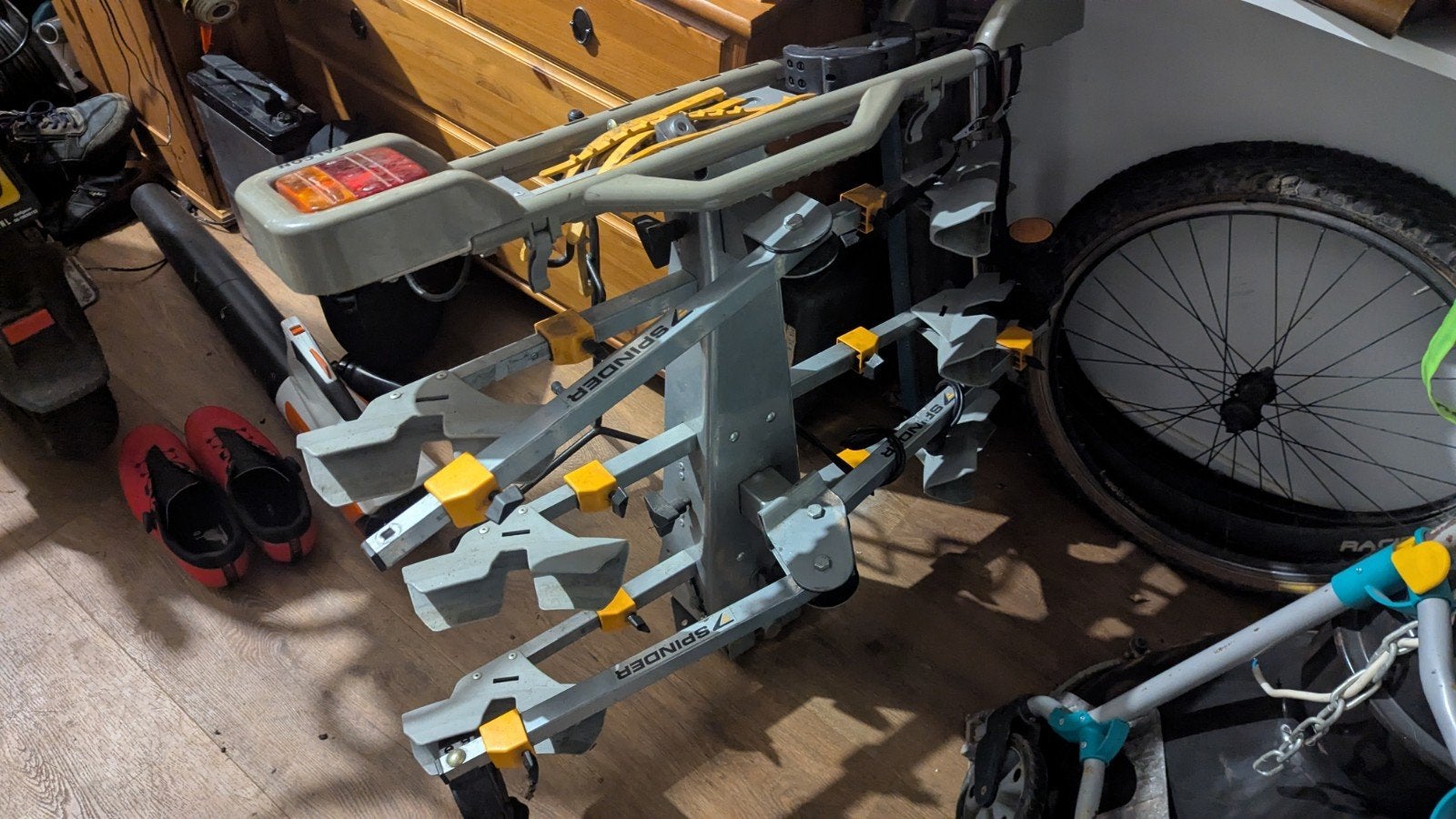 Fietsendrager voor 3 fietsen (geen trekhaak nodig), Ophalen, 3 fietsen of meer, Gebruikt, Brede banden