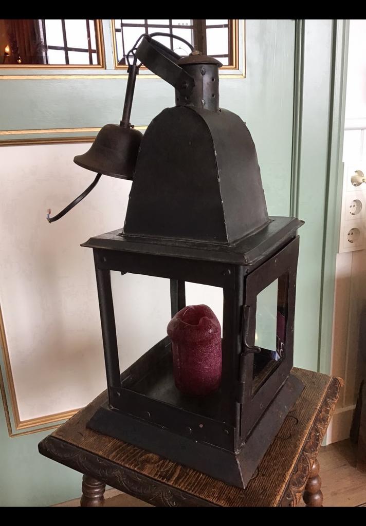 Electrische hanglamp fitting lantaarn windlicht metaal kaars, Ophalen of Verzenden, Metaal