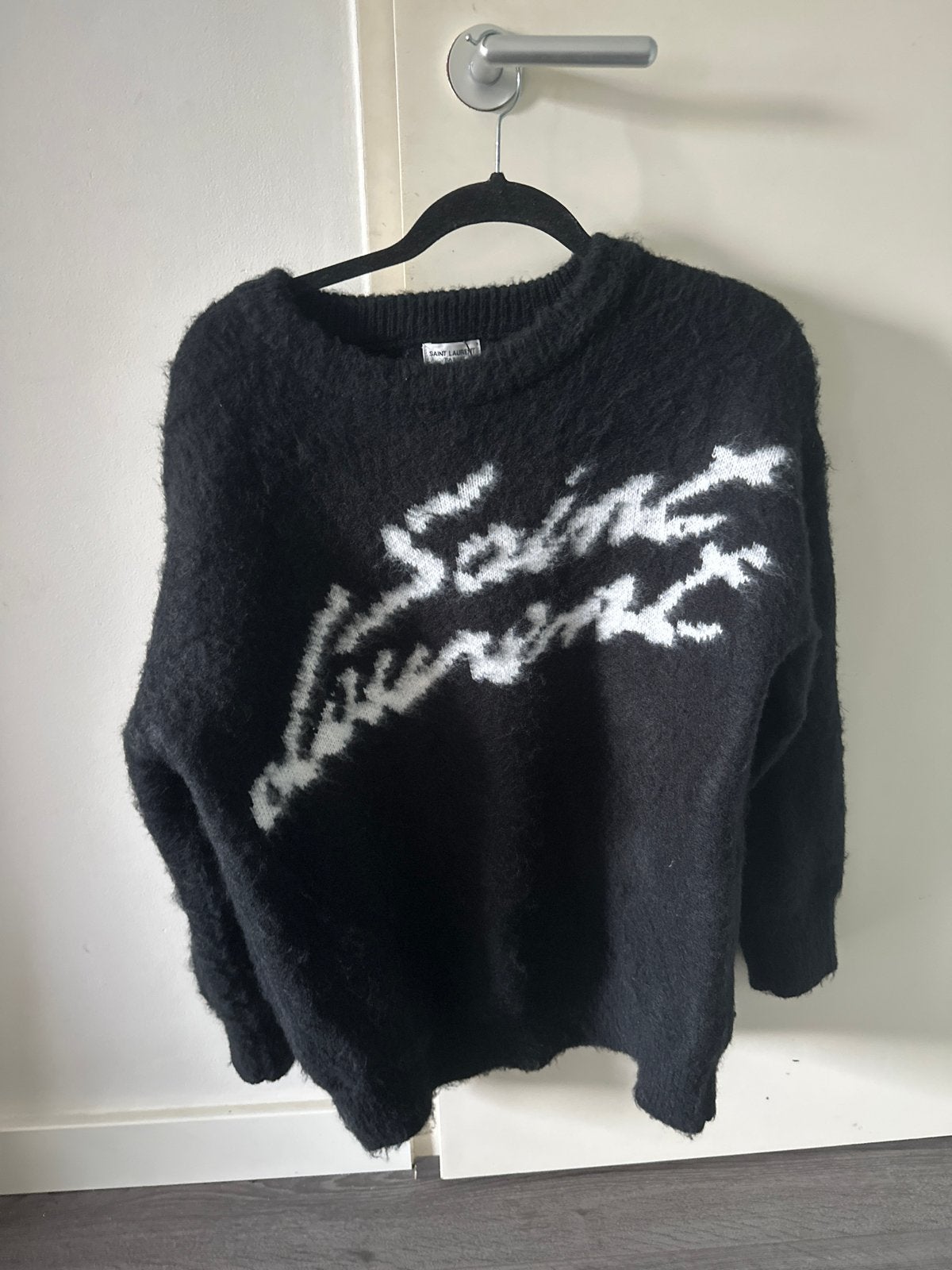 Saint Laurent Paris trui, maat L, nieuw met kaartjes, Ophalen, Nieuw, Maat 42/44 (L), Zwart