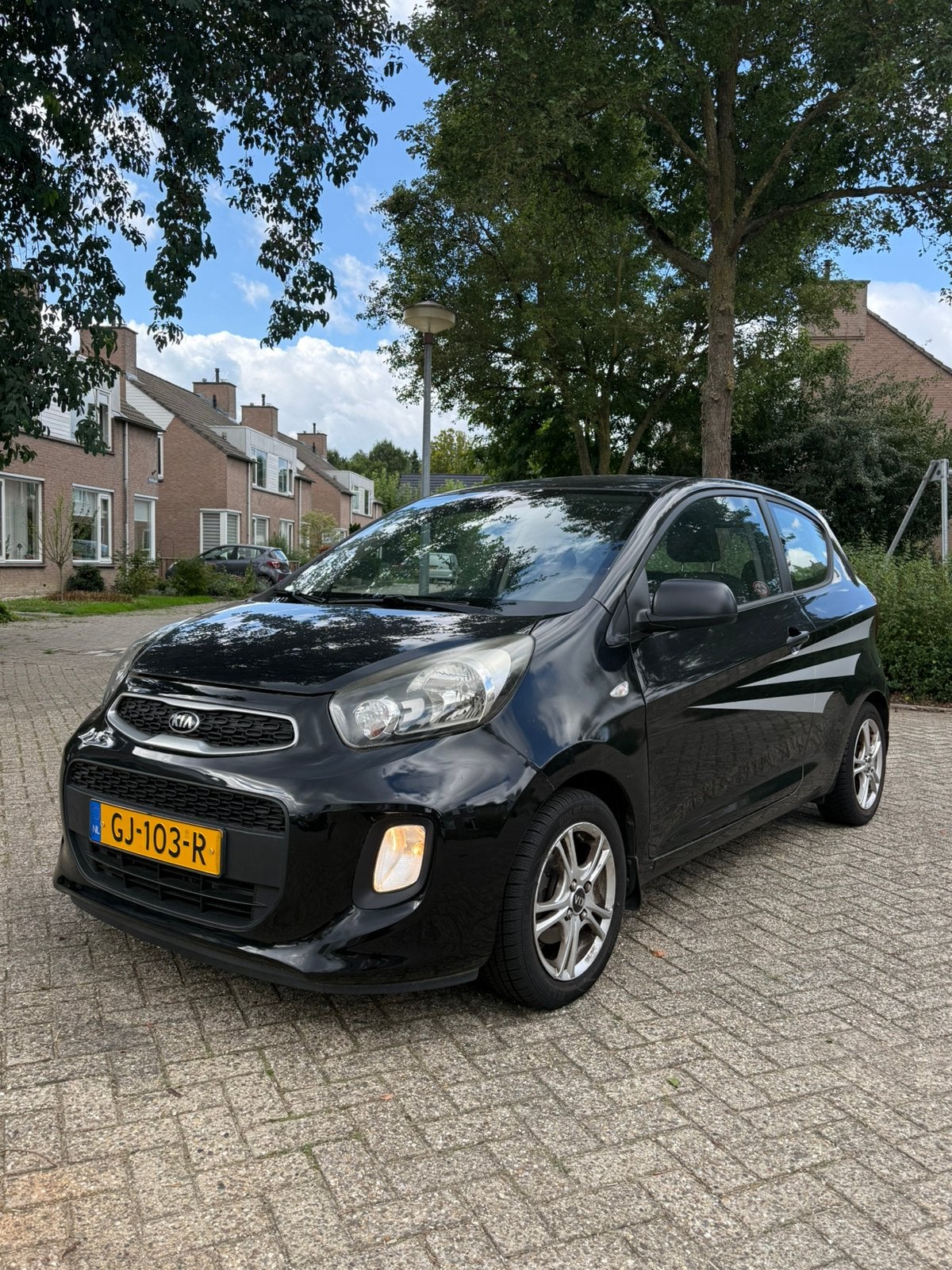 Kia Picanto 1.0 Cvvt 2015 Zwart, Stof, Zwart, Origineel Nederlands, 24 km/l