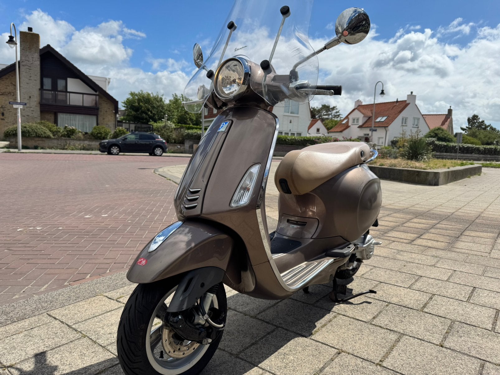 Vespa Primavera 50 4takt bromscooter 45 km 2015, Fietsen en Brommers, Scooters | Vespa, Ophalen, Overige modellen, 2042at, Maximaal 45 km/u