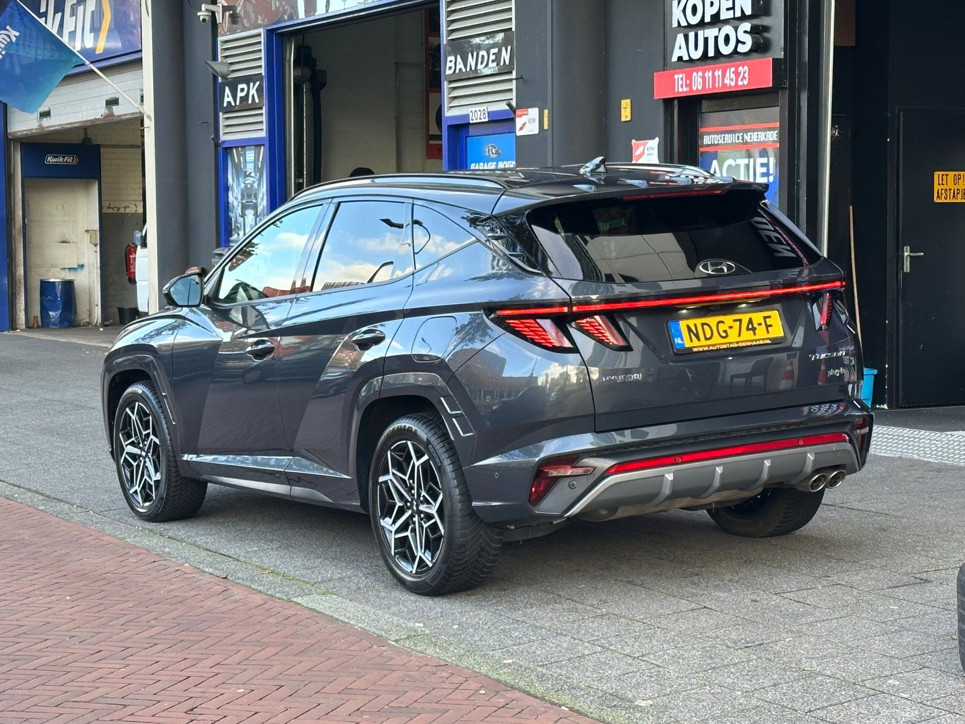 Hyundai Tucson 1.6 T-GDI PHEV N Line 4WD Memory 360 Camera, Auto's, Automaat, 1350 kg, Gebruikt, Euro 6