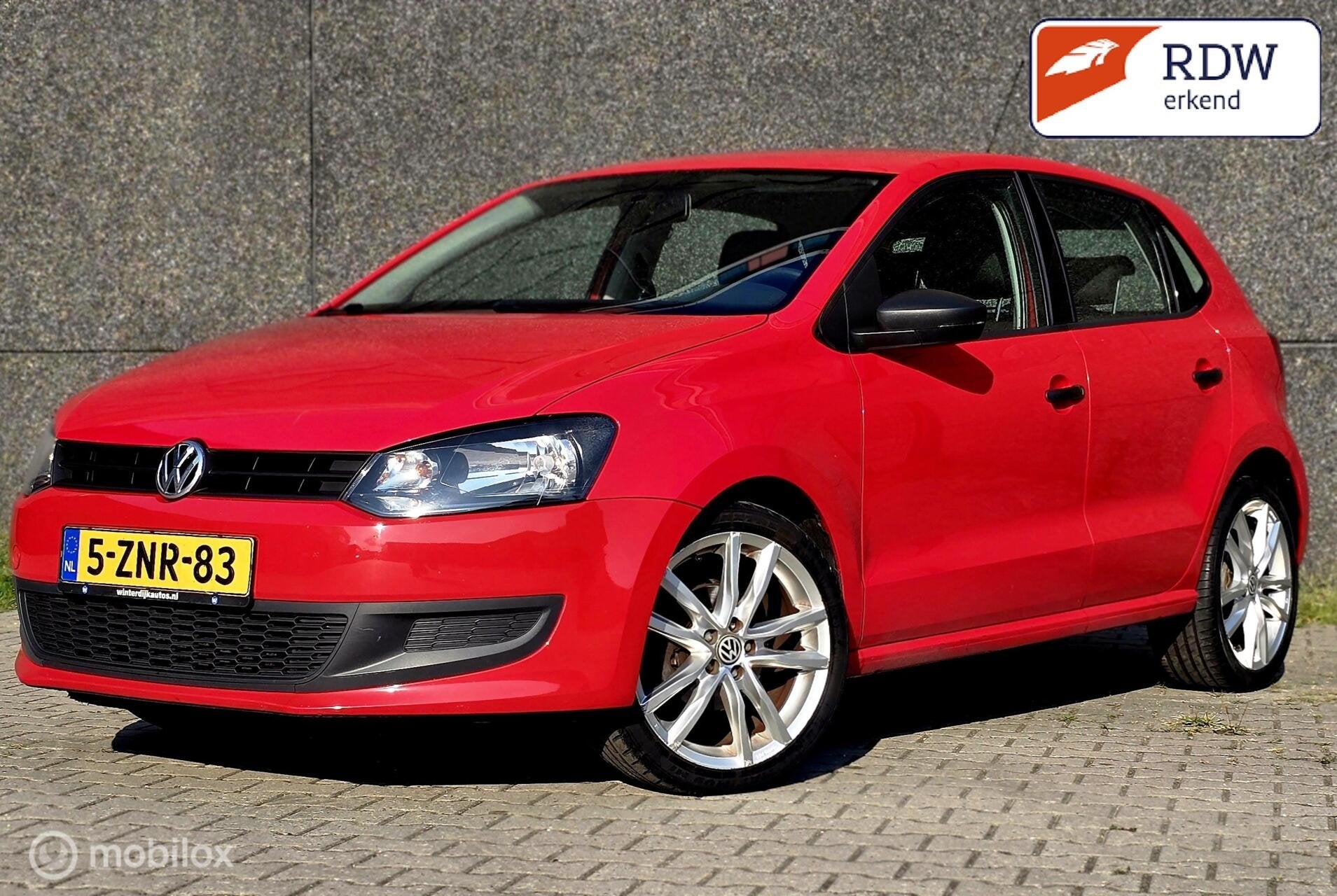 Volkswagen Polo 2012 1.2 Carplay|Airco|camera|17" alu velgen, Voorwielaandrijving, Euro 5, 967 kg, 60 pk