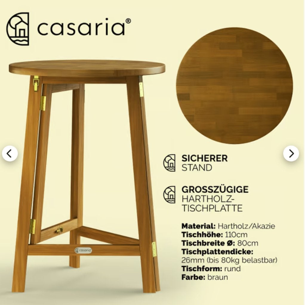 Casaria statafel hout, Ophalen, Nieuw
