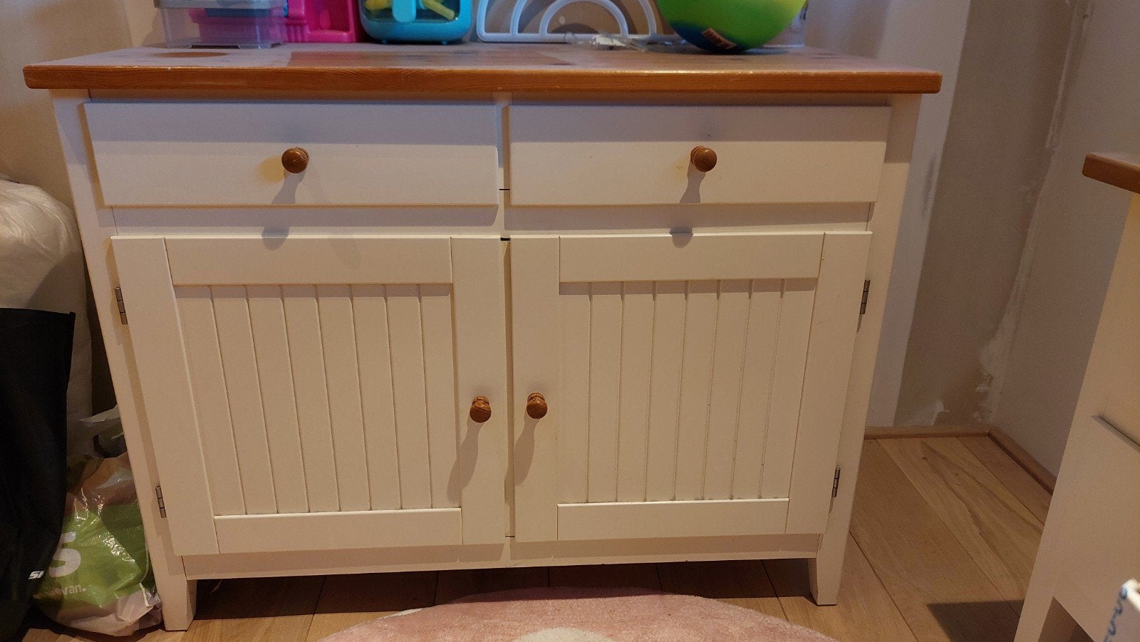 Wit houten kastje voor kinderkamer.moet zo snel mogelijk weg, Ophalen of Verzenden, Gebruikt