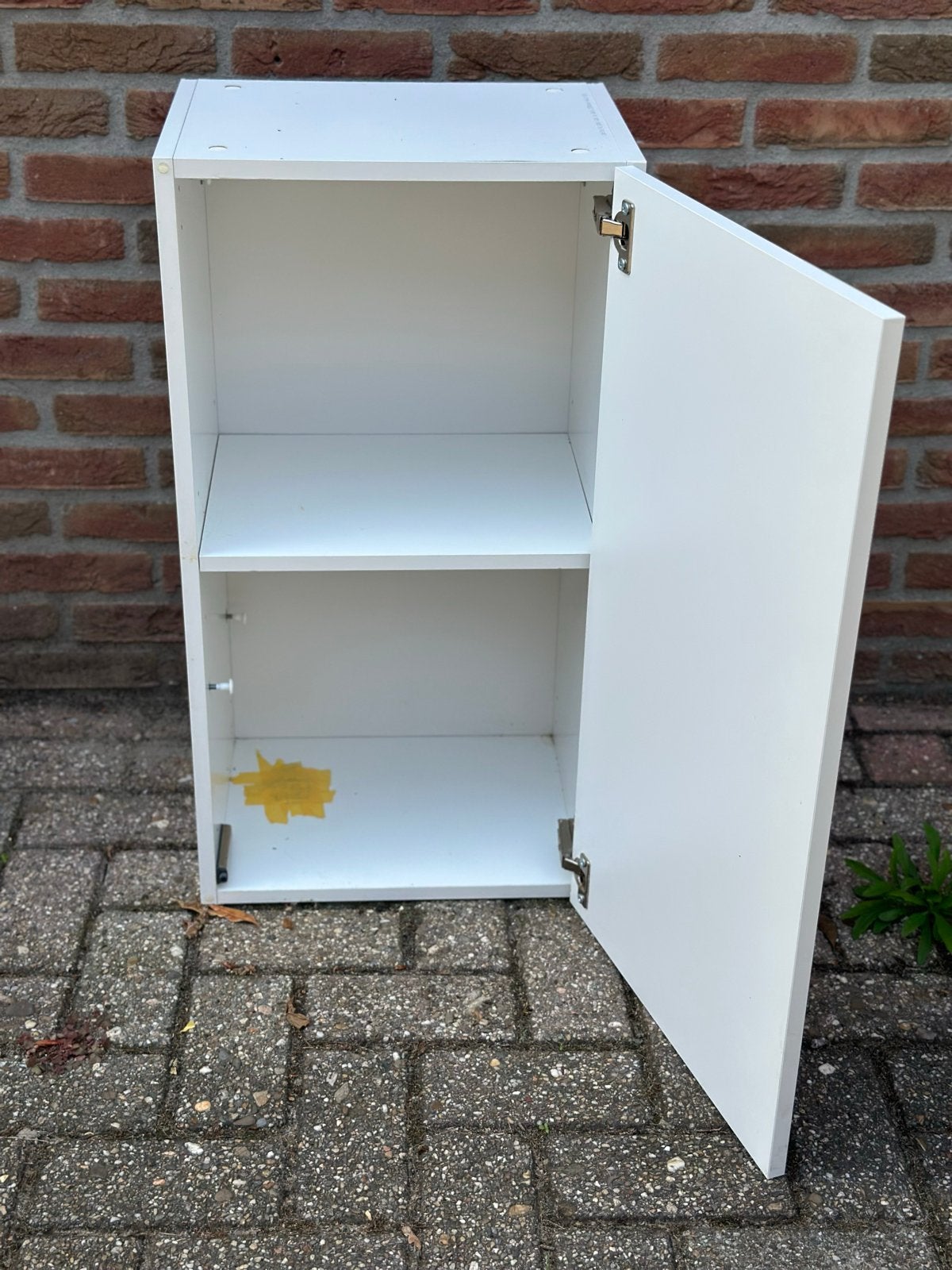 Witte kast met deur en twee planken. Ikea Knoxhult, Ophalen, Gebruikt