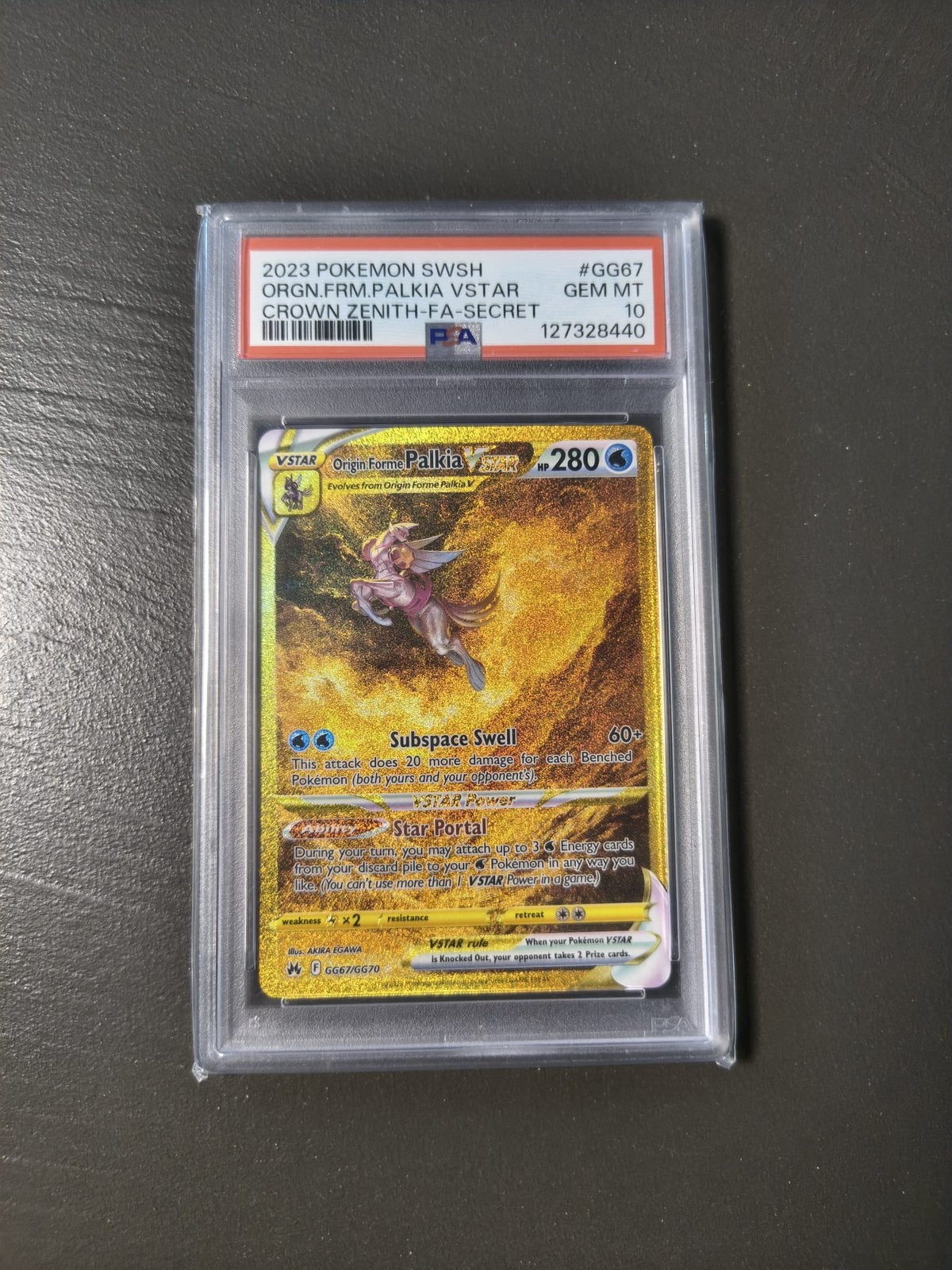 Origin Forme Palkia VSTAR PSA 10, Ophalen of Verzenden, Nieuw, Losse kaart