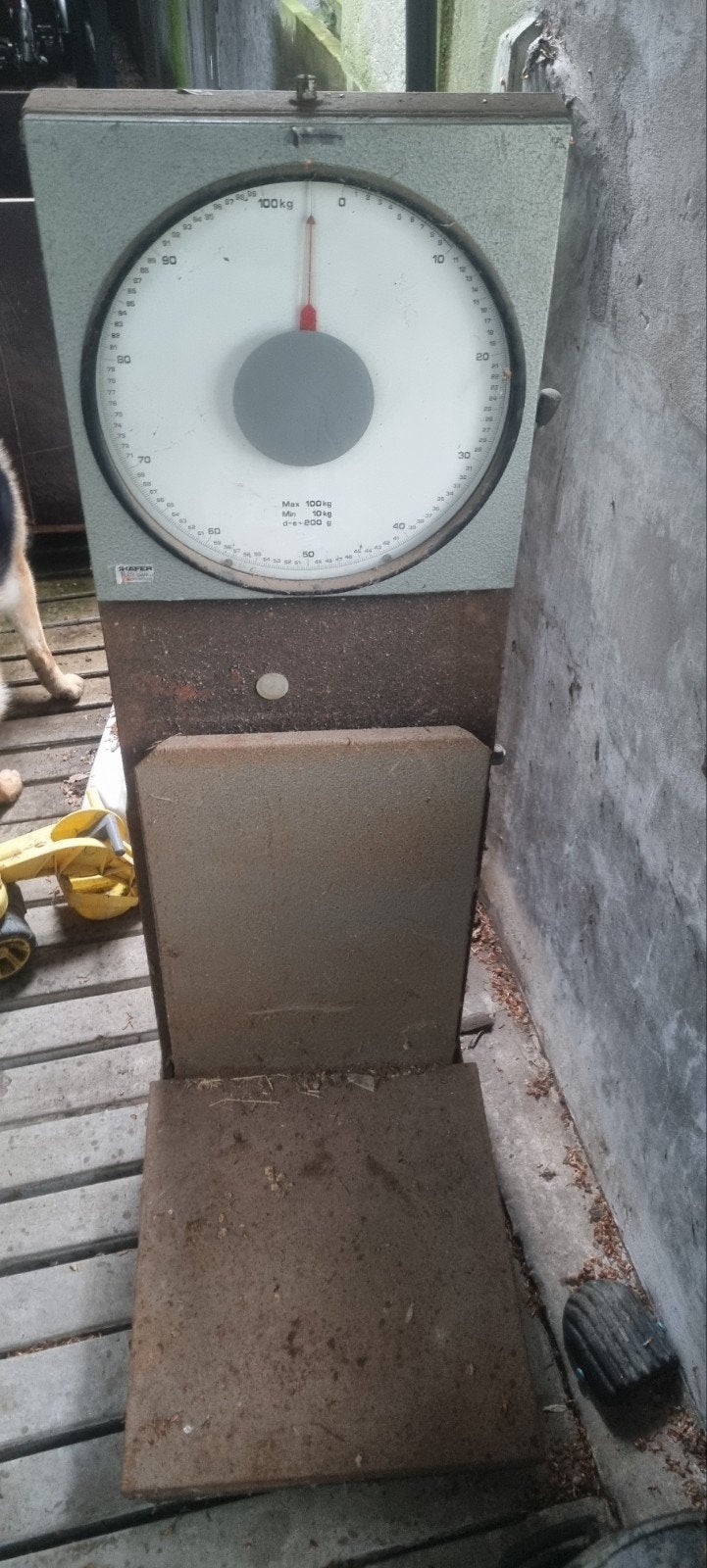 Robuuste analoge weegschaal - Max 100 kg, Witgoed en Apparatuur, Weegschalen, Ophalen, Gebruikt, Analoog, 100 kg of meer