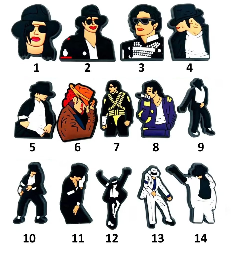 Nieuw Michael Jackson Jibbitz schoenbedels charms schoenpins, Hobby en Vrije tijd, Ophalen of Verzenden, Nieuw
