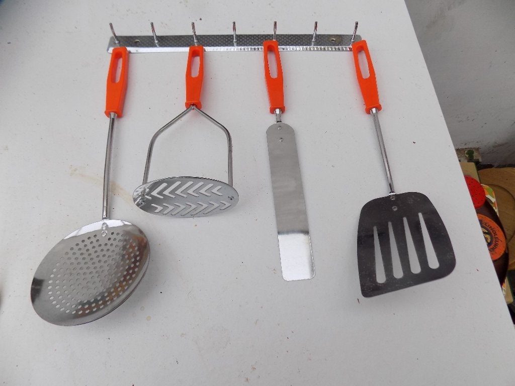 Jaren 70 keukenaccesoires keukengerei oranje chroom oranje, Ophalen of Verzenden, Nieuw