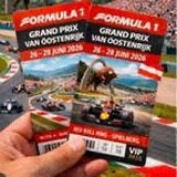 2 Tickets (weekend) F1 Oostenrijk, Twee personen, Juni