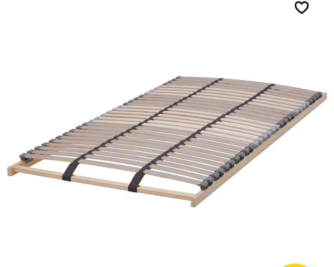 2x IKEA Lattenbodem 80x200 cm met matras, Ophalen, Gebruikt, Eenpersoons, Wit