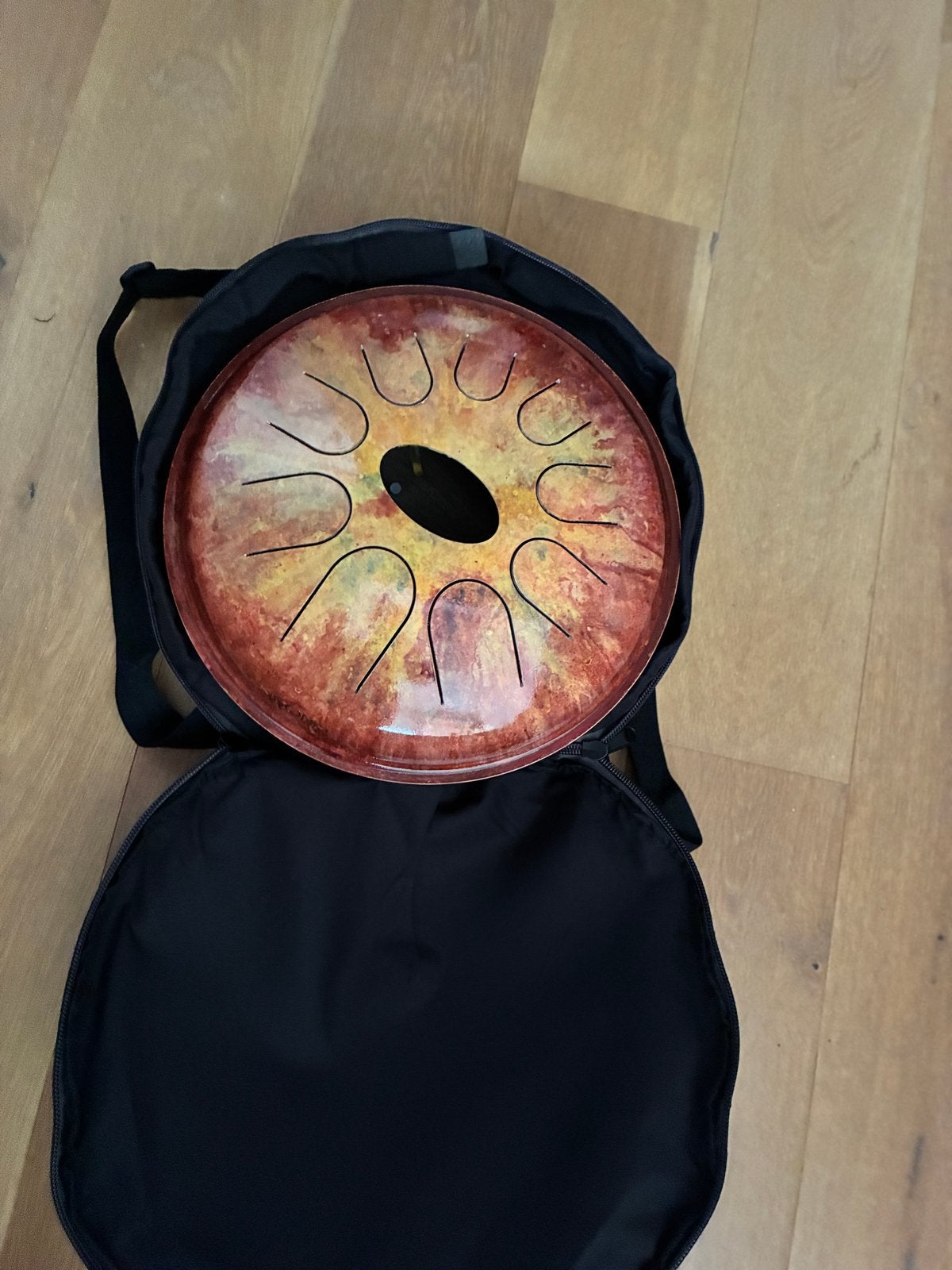 Kigonki Tonguedrum D Paradiso met draagtas en stokken, Ophalen of Verzenden, Zo goed als nieuw, Melodische percussie